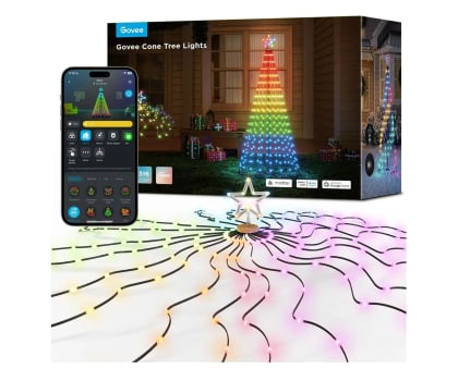 Inteligentna taśma LED Govee Govee H6840 Cone Tree Lights Oświetlenie LED RGBIC, 1.82m, 2